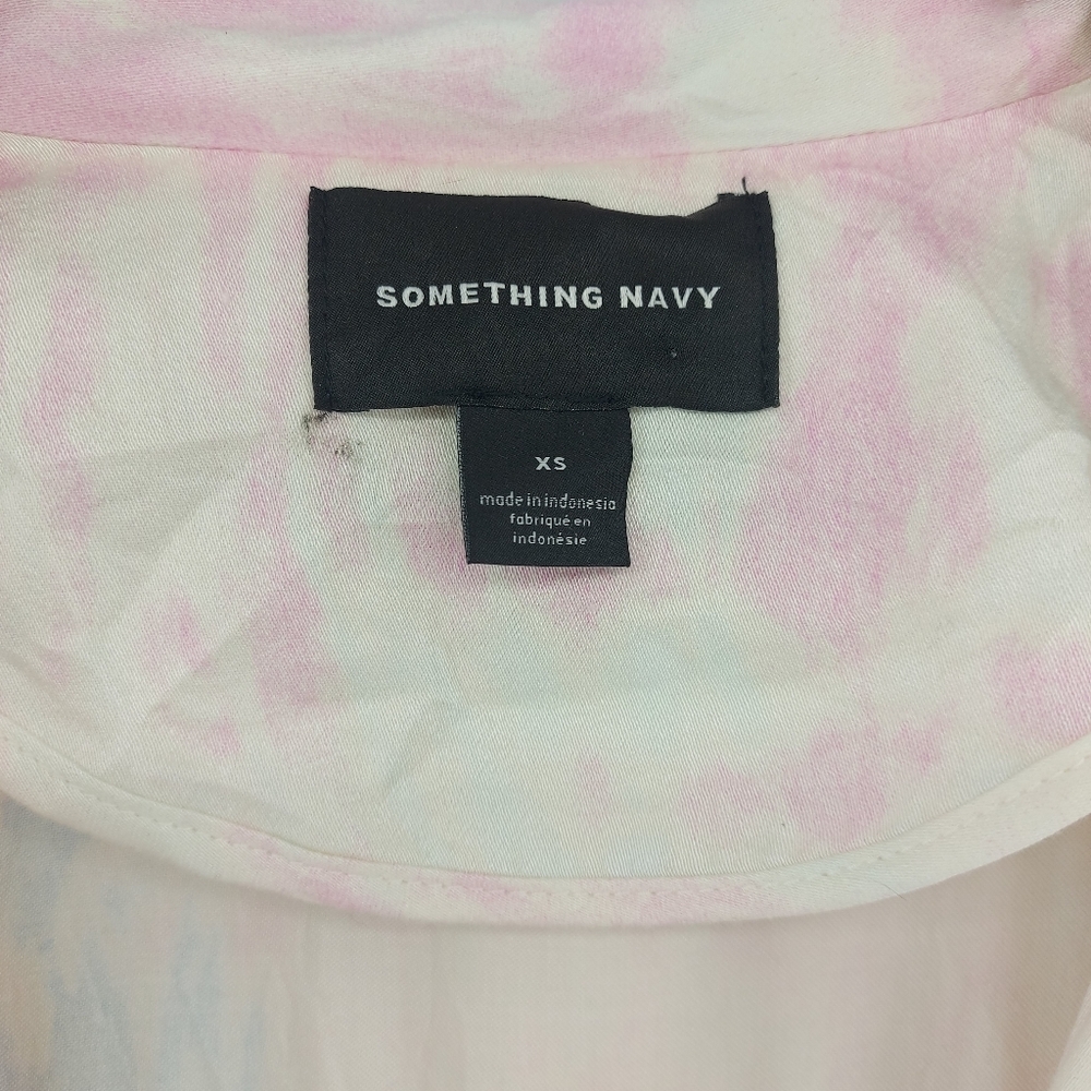 Something Navy Jackets & Coats Something Navy Satin Trench Coat Pink Tie Dye XS - Picture 5 of 8